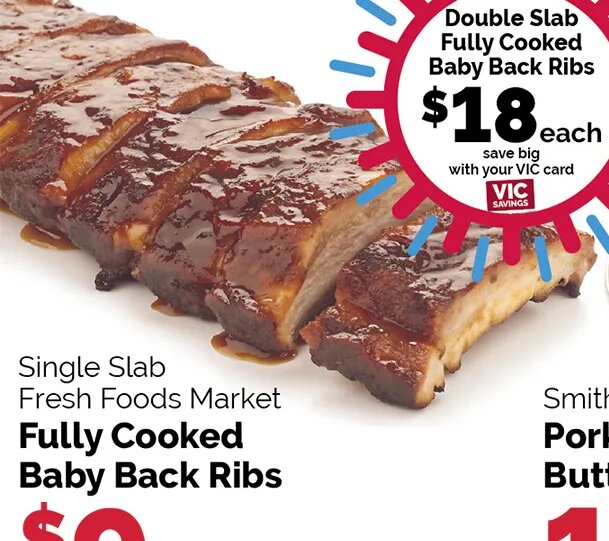 Fresh Foods Market Fully Cooked Baby Back Ribs at Harris Teeter