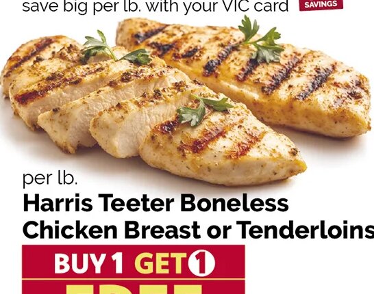 Harris Teeter Boneless Chicken Breast or Tenderloins