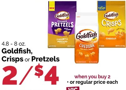 Goldfish, Crisps or Pretzels