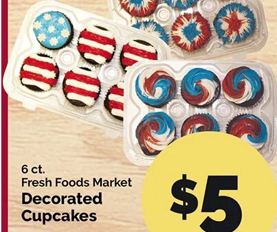 Fresh Foods Market Decorated Cupcakes