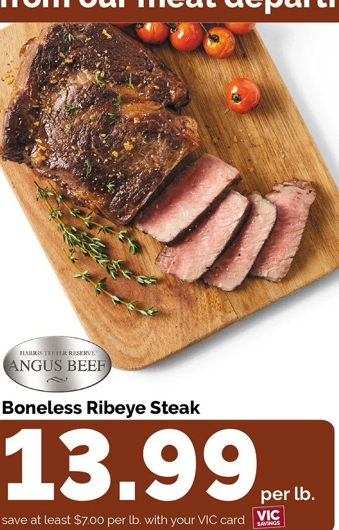Boneless Ribeye Steak at Harris Teeter
