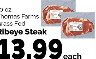 Thomas Farms Grass Fed Ribeye Steak at Harris Teeter