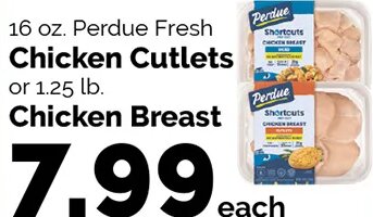 Perdue Fresh Chicken Cutlets or Chicken Breast at Harris Teeter