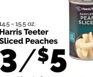 Harris Teeter Sliced Peaches