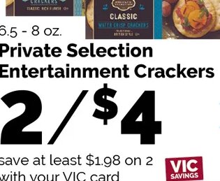 Private Selection Entertainment Crackers at Harris Teeter