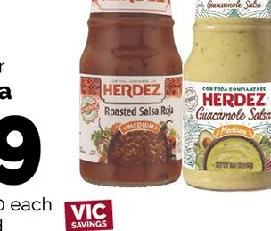 Herdez Guacamole or Roasted Salsa
