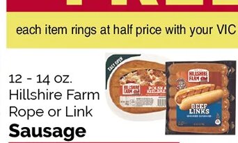 Hillshire Farm Rope or Link Sausage