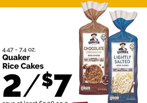 Quaker Rice Cakes at Harris Teeter