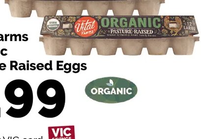 Vital Farms Organic Pasture Raised Eggs at Harris Teeter