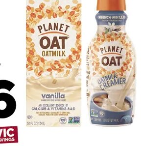 Planet Oat Oatmilk or Coffee Creamer