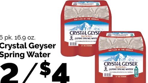 Crystal Geyser Spring Water at Harris Teeter