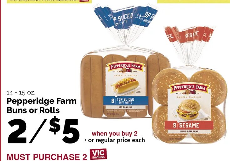 Pepperidge Farm Buns or Rolls at Harris Teeter