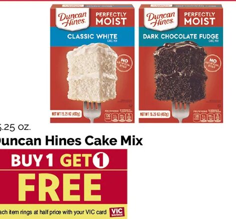 Duncan Hines Cake Mix