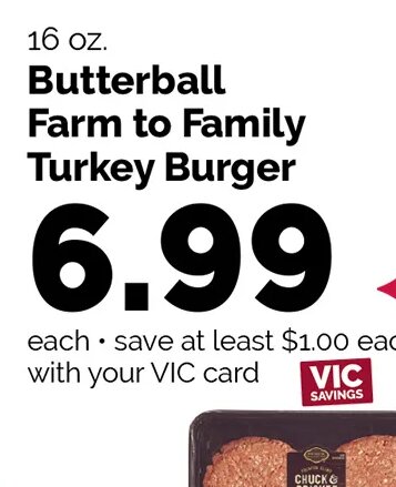 Butterball Farm to Family Turkey Burger at Harris Teeter