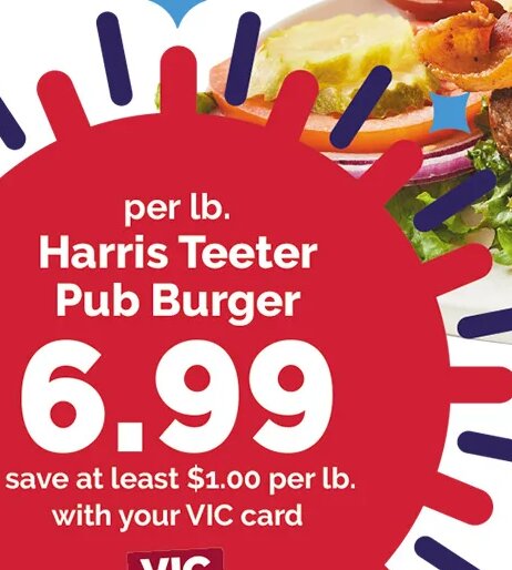 Harris Teeter Pub Burger