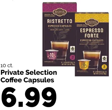 Private Selection Coffee Capsules at Harris Teeter