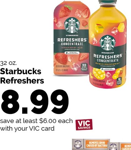 Starbucks Refreshers at Harris Teeter