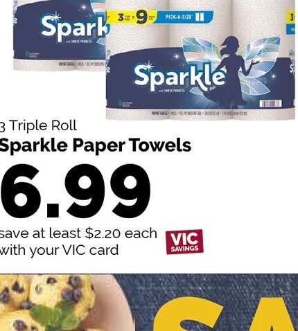Sparkle Paper Towels at Harris Teeter