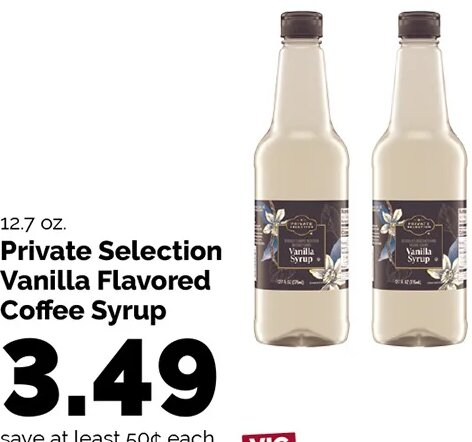 Private Selection Vanilla Flavored Coffee Syrup at Harris Teeter