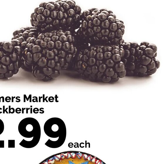 Farmers Market Blackberries at Harris Teeter