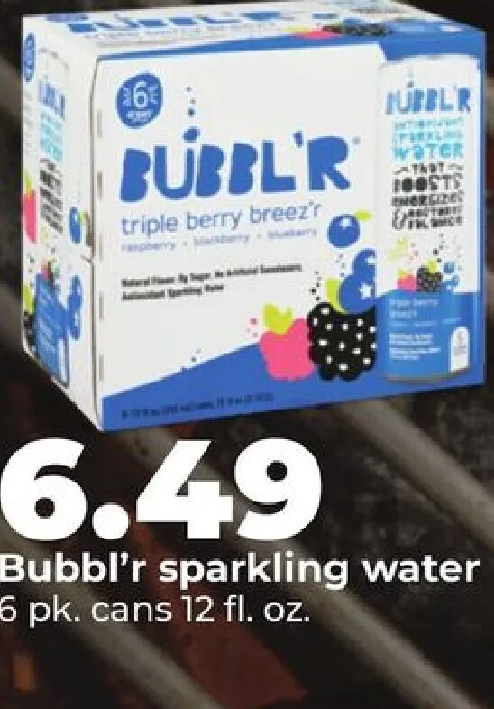 Bubbl'r sparkling water