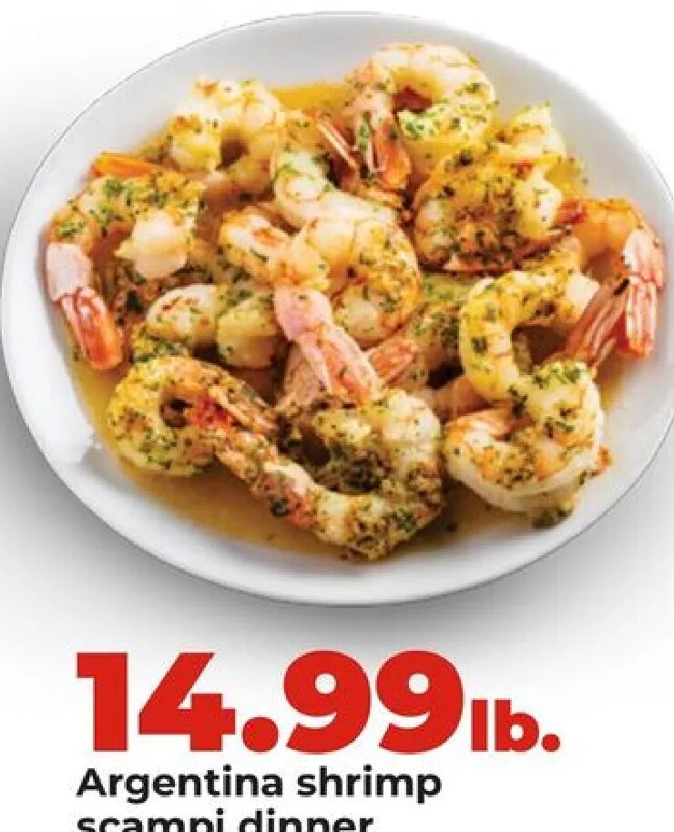 Argentina shrimp scampi dinner