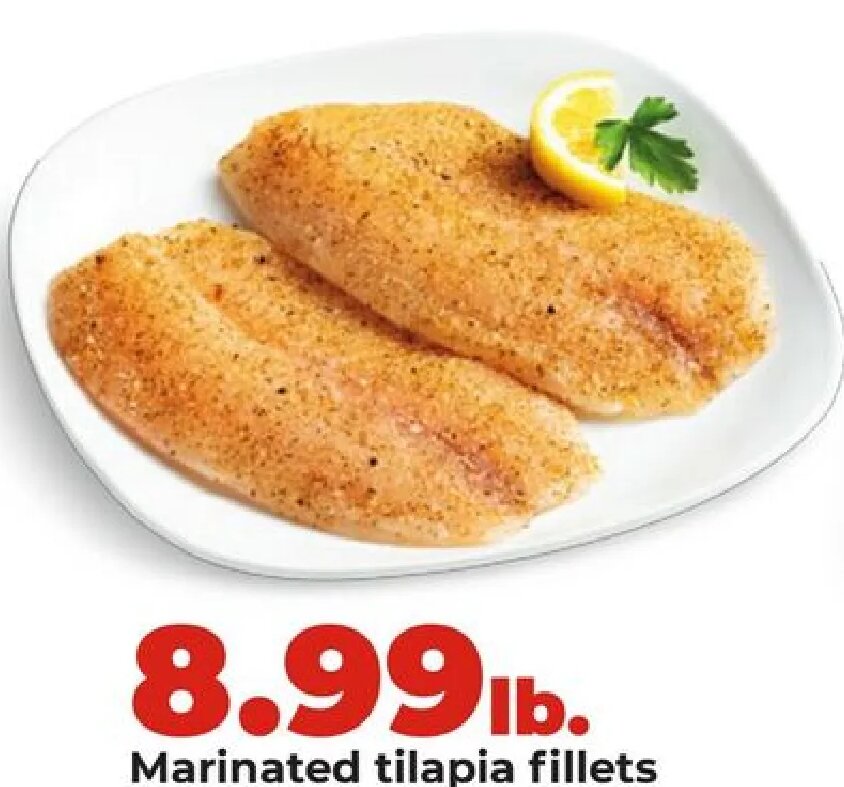 Marinated tilapia fillets