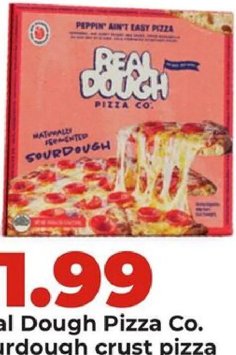 Real Dough Pizza Co. sourdough crust pizza