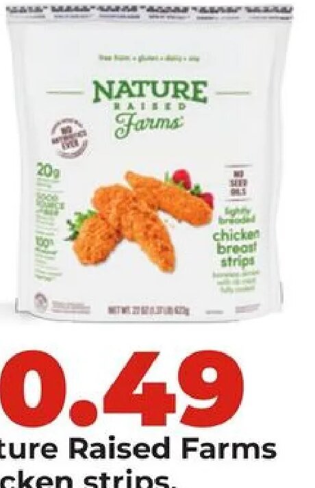 Nature Raised Farms chicken strips, nuggets or bites