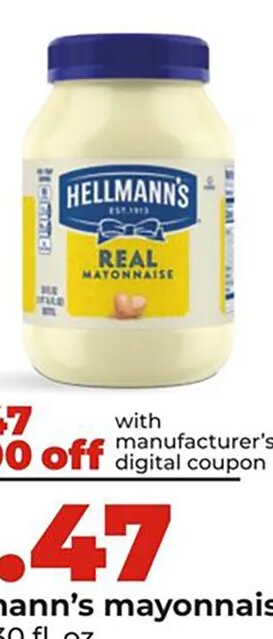 Hellmann's mayonnaise at Hy-Vee