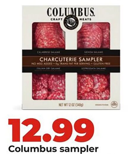 Columbus sampler or entertainment tray