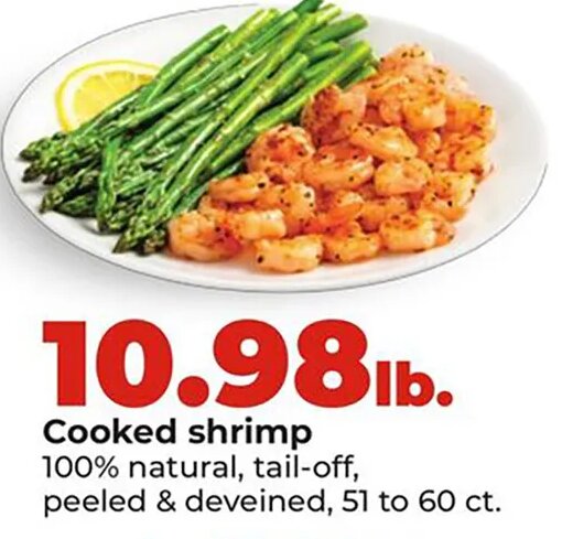 Cooked shrimp at Hy-Vee