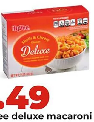 Hy-Vee deluxe macaroni or shells & cheese dinner at Hy-Vee
