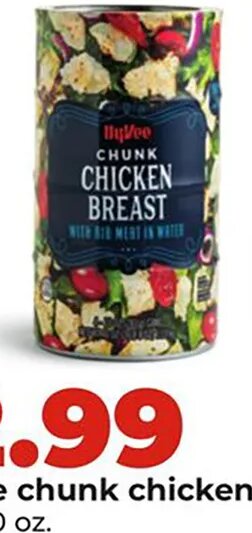 Hy-Vee chunk chicken breast