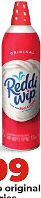 Reddi-wip original, barista series or non-dairy topping