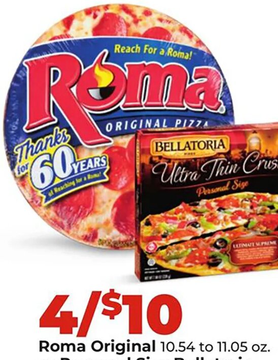Roma Original or Personal Size Bellatoria pizza at Hy-Vee