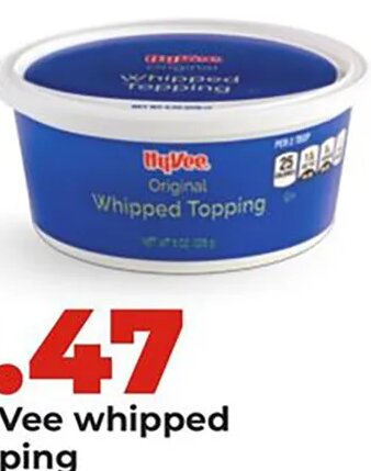 Hy-Vee whipped topping