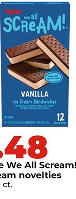 Hy-Vee We All Scream! ice cream novelties at Hy-Vee