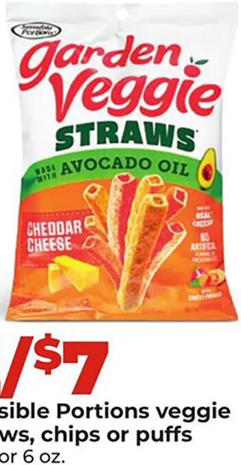 Sensible Portions veggie straws, chips or puffs