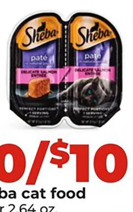 Sheba cat food at Hy-Vee