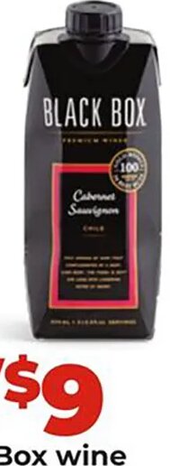 Black Box wine at Hy-Vee