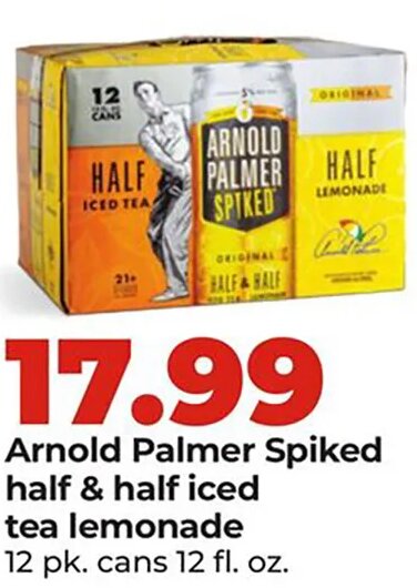 Arnold Palmer Spiked half & half iced tea lemonade at Hy-Vee