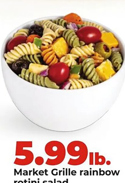 Market Grille rainbow rotini salad at Hy-Vee