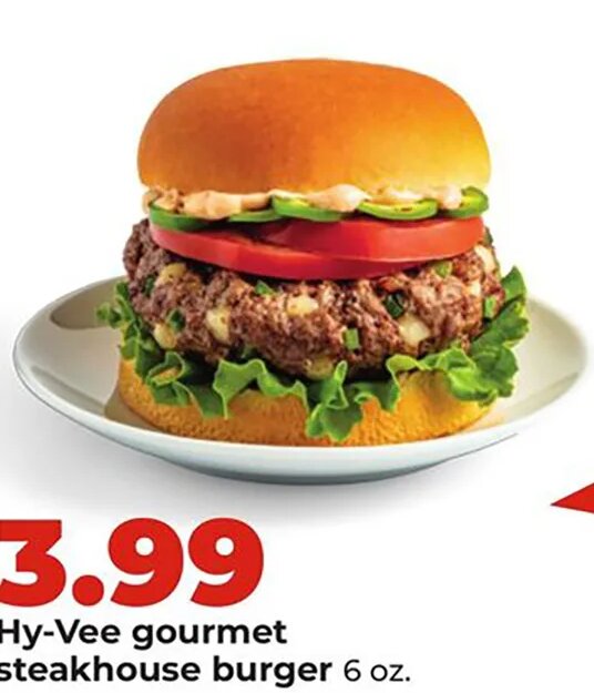 Hy-Vee gourmet steakhouse burger