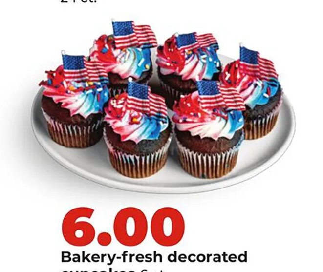 Bakery-fresh decorated cupcakes