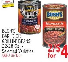 BUSH'S BAKED OR GRILLIN' BEANS