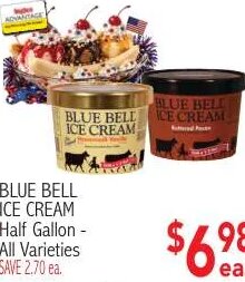 BLUE BELL ICE CREAM