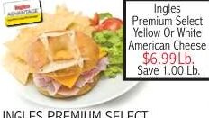 Ingles Premium Select Yellow Or White American Cheese