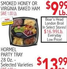 Ingles Premium Select Smoked Honey Or Virginia Baked Ham at Ingles Markets