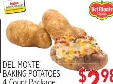 Del Monte Baking Potatoes at Ingles Markets